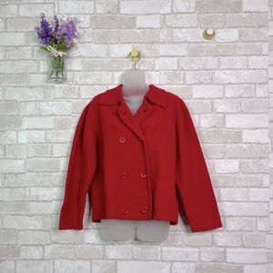 VINTAGE Tally Ho Red Wool Coat